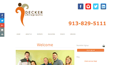 Desktop Screenshot of deckerchiropractic.com