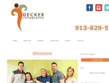 Tablet Screenshot of deckerchiropractic.com